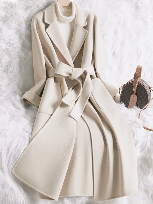 Model wearing slim-fit lace-up waist coat in Cream – ELEGENZE