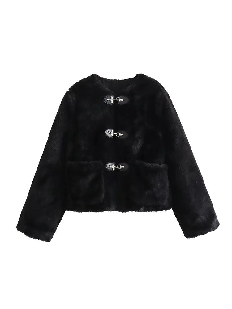 Womens Cardigan Fleece Button Jacket Relaxed Fit – Civa