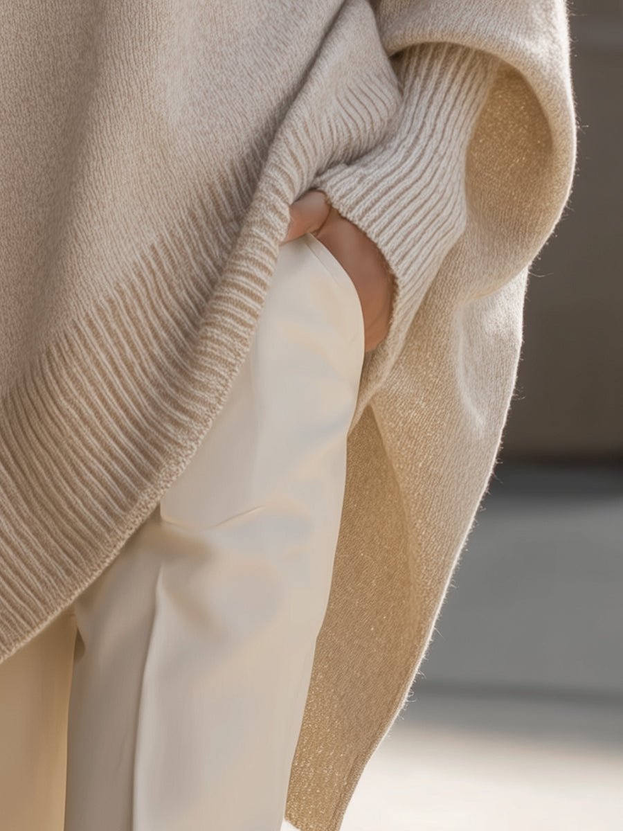 Womens Cardigan Oversized Knit Relaxed Fit Jumper Neutral – Alba