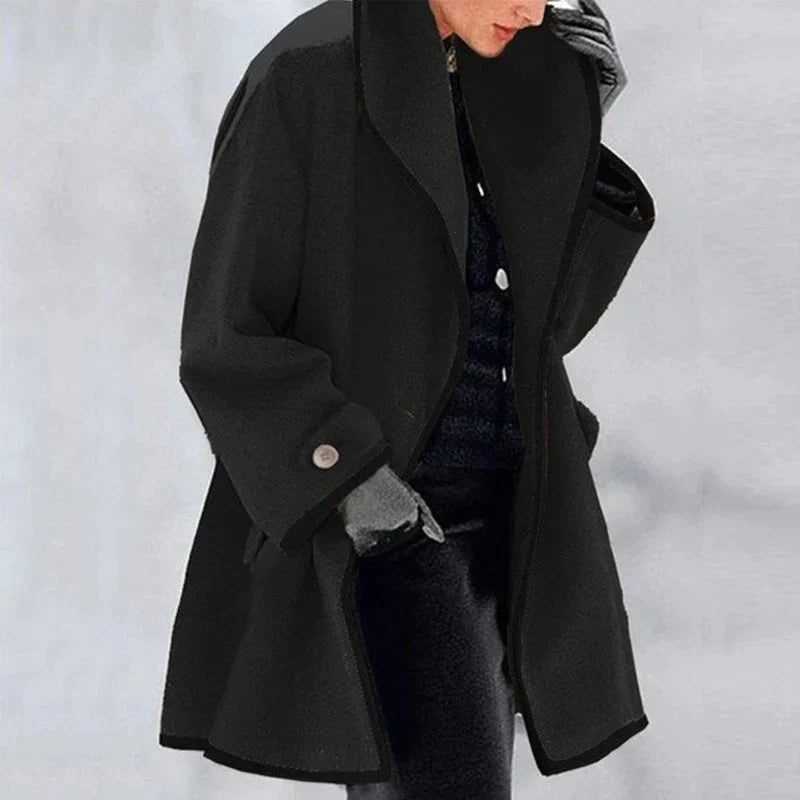 Womens Jacket Fleece Button-Front Cosy Structured – Nell